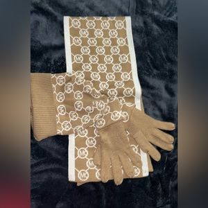 Michael Kors Scarf, Hat, & Gloves Set